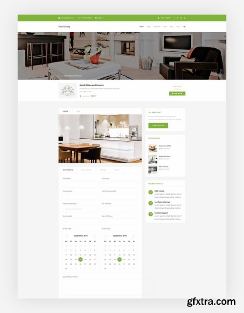 Travel Listing - PSD Teamplate