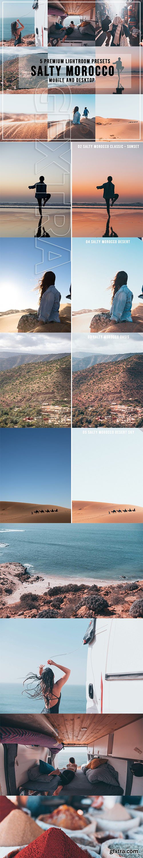 CreativeMarket - 5 Salty Morocco Lightroom Presets 3710420