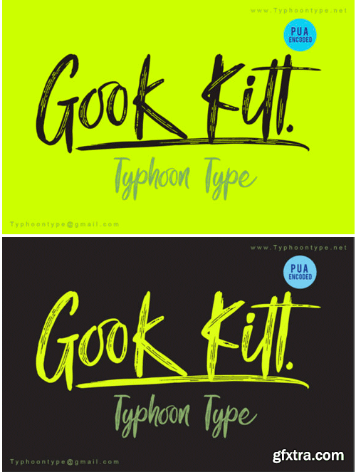 Gook Kitt Font