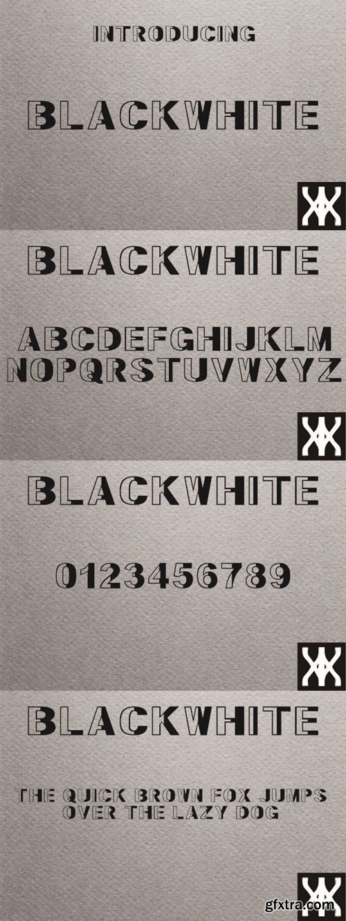 BlackWhite Font