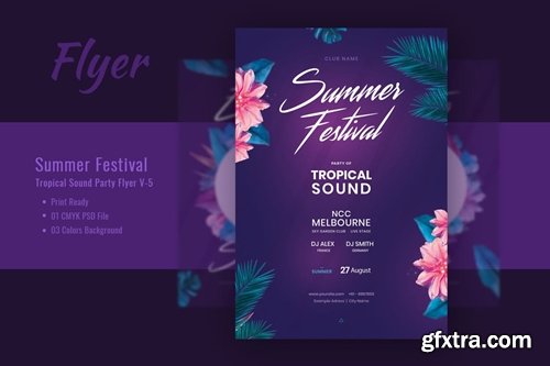 Summer Festival & Tropical Sound Flyer V-5