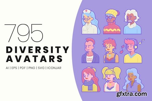 795 Diversity Avatars