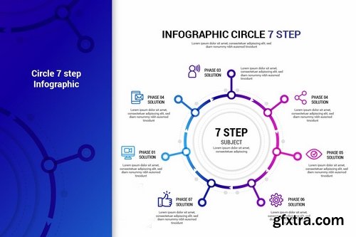 Circle Step infographic