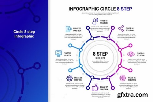 Circle Step infographic