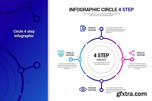 Circle Step infographic