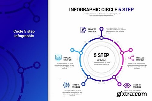 Circle Step infographic