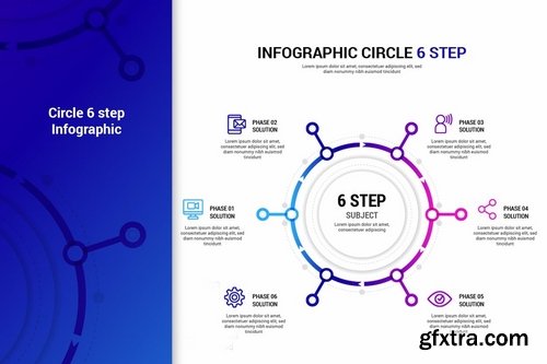 Circle Step infographic