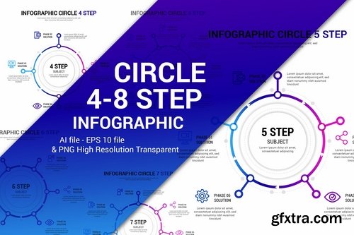 Circle Step infographic