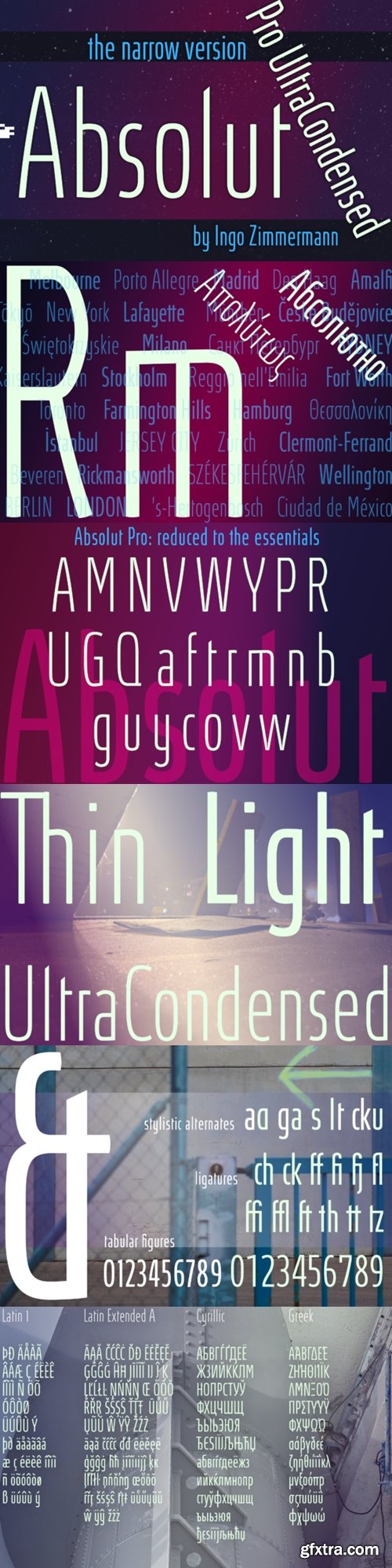 Absolut Pro Ultra Condensed Font