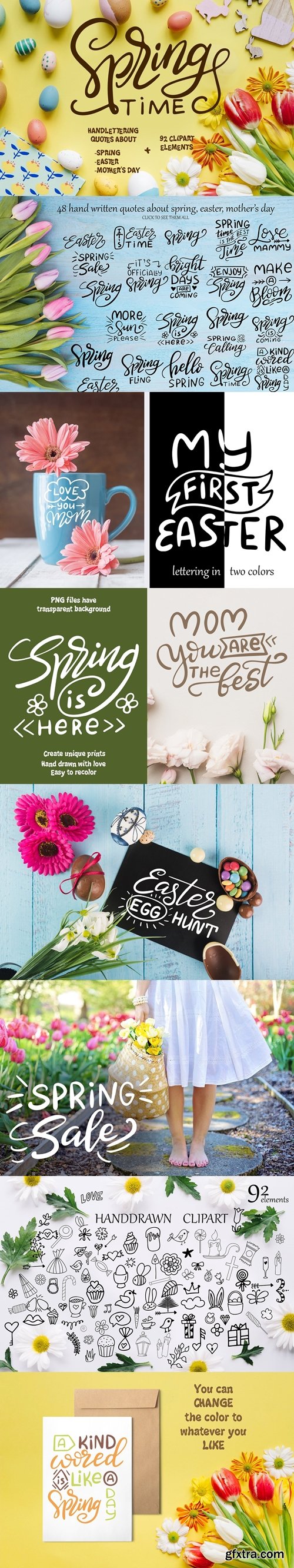 CM - Spring Kit - lettering+clipart 2330913