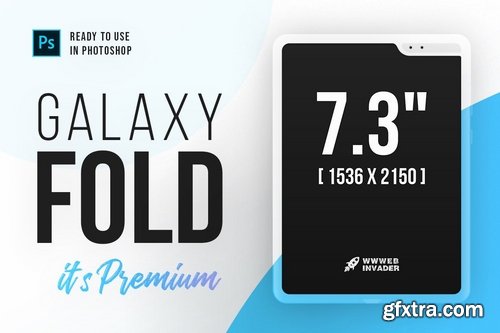 Samsung Galaxy FOLD Premium PSD Mockup