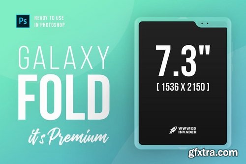 Samsung Galaxy FOLD Premium PSD Mockup