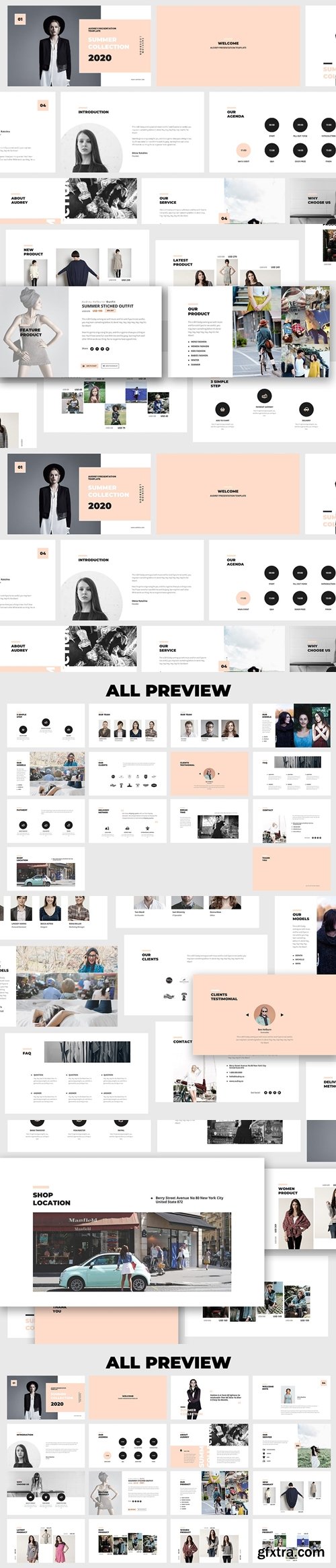 Fashion Lookbook Powerpoint and Keynote Presentation