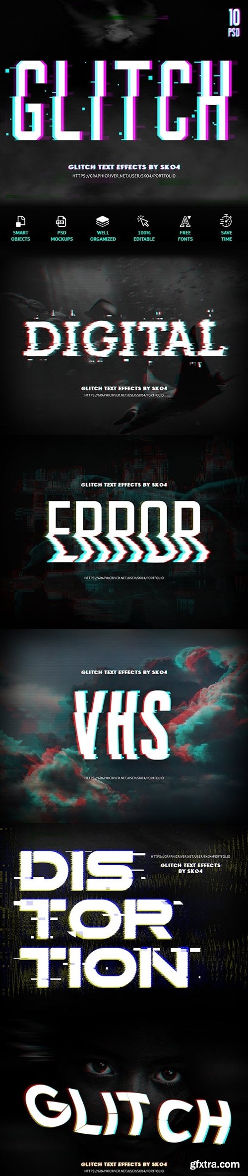 Graphicriver - Glitch Text + Glitch Background FX 22420785