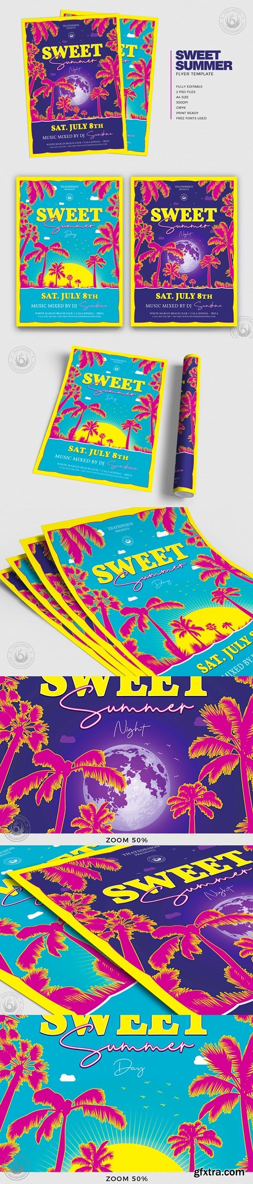 DesignBundles - Sweet Summer Flyer Template 251527