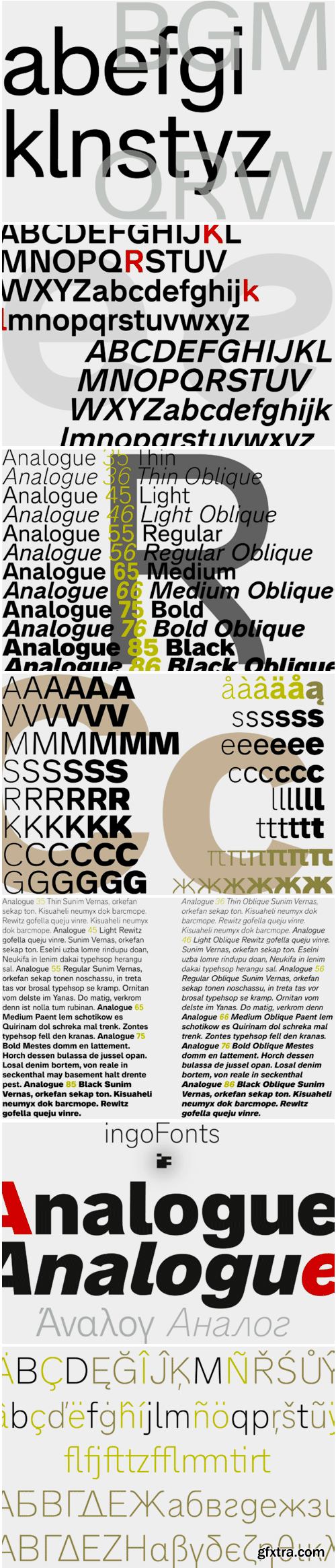 Analogue Pro Font Family