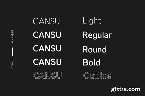 CM - Cansu Sans Serif Font Family 3735615