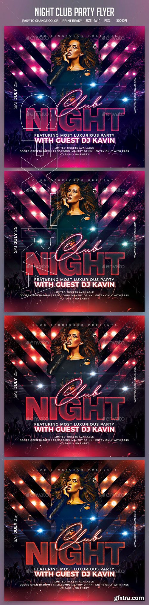 GraphicRiver - Night Club Party Flyer 23653921