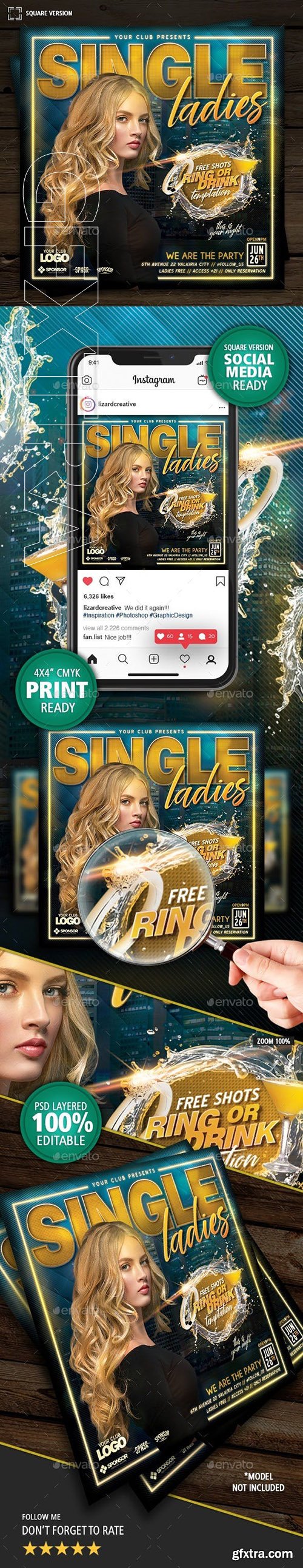 GraphicRiver - Single Ladies Flyer 23705157