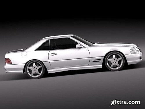 Mercedes SL500 AMG- r129 1989 – 2001 3D Model