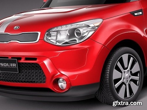 Kia Soul 2014 3D Model