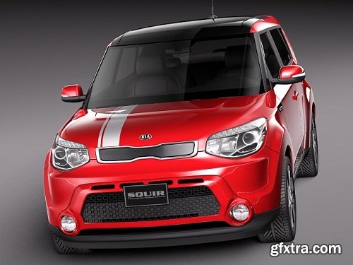 Kia Soul 2014 3D Model