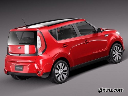 Kia Soul 2014 3D Model