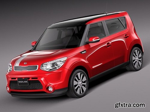 Kia Soul 2014 3D Model