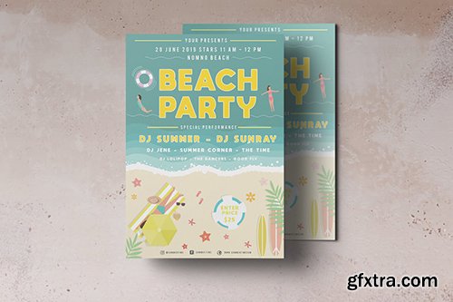 Beach Party Flyer