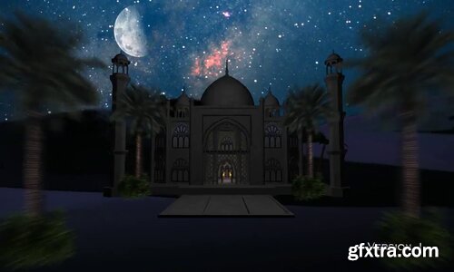 Videohive - Universe Zoom In Out Ramadan Kareem - 11923774