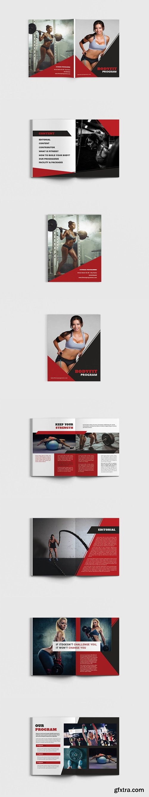 Bodyfit - A4 Fitness & Gym Brochure Template