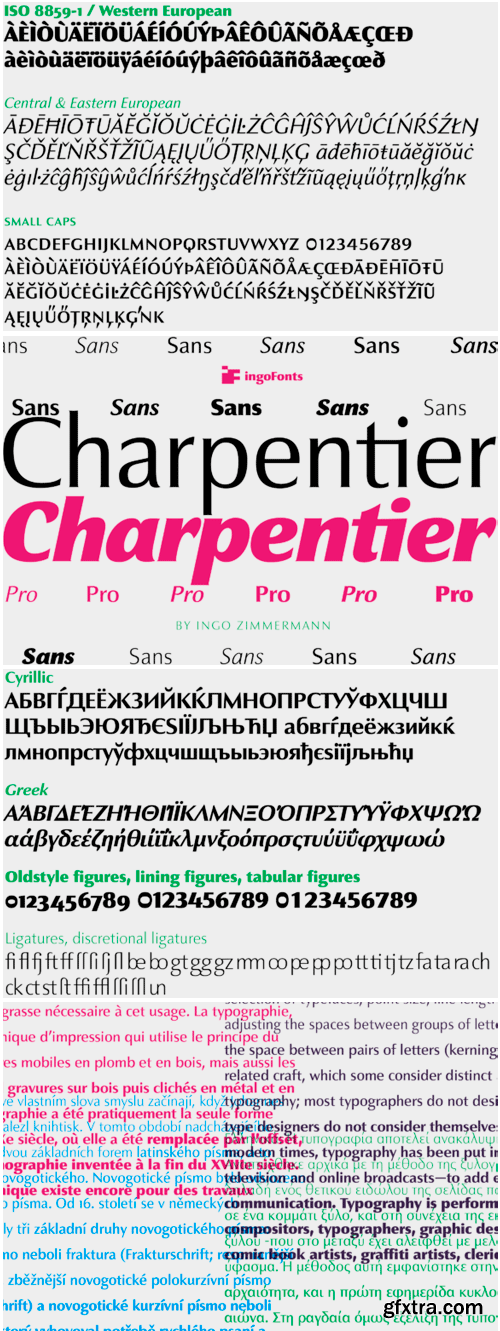 Charpentier Sans Pro Font Family