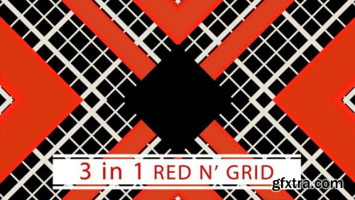 VideoHive Red And Grid 23717430