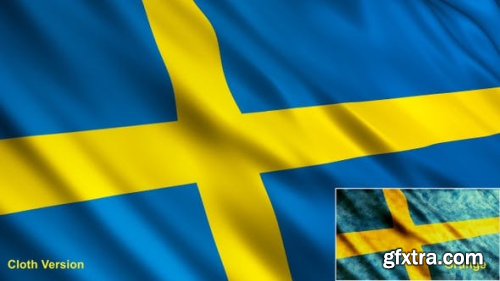 VideoHive Sweden Flags 23717367