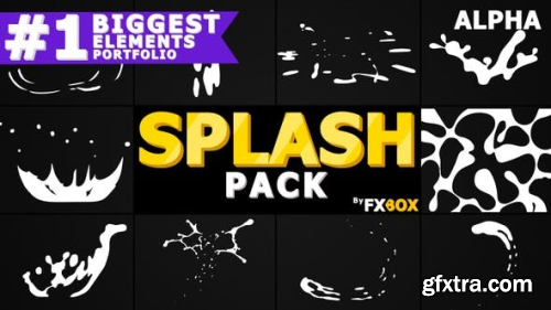 VideoHive Liquid Splash Elements  Motion Graphics Pack 23723153