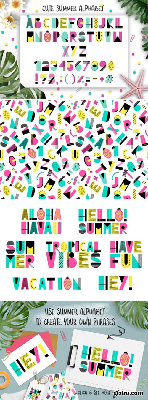 Cute Summer Alphabet