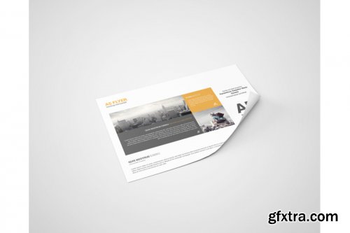 A5 Landscape Flyer Mockup