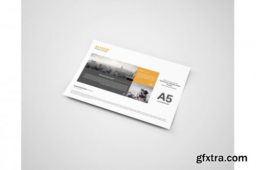 A5 Landscape Flyer Mockup