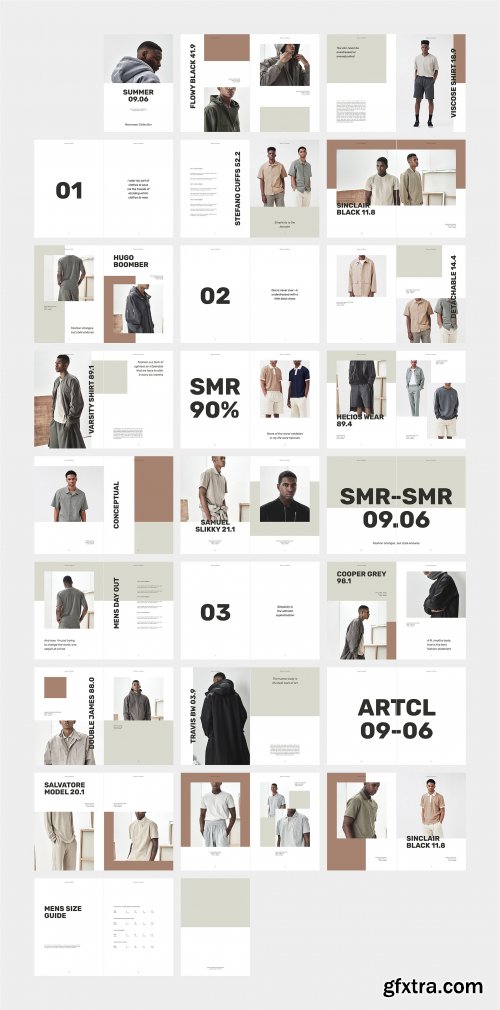 CreativeMarket - SUMMER Menswear Collection Catalog 3652147