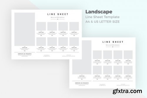 Promotional Line Sheet Flyer Templates