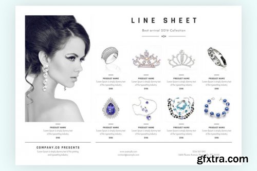 Promotional Line Sheet Flyer Templates