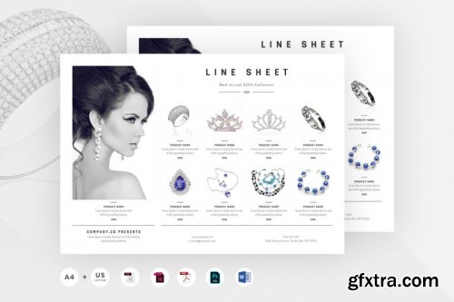 Promotional Line Sheet Flyer Templates