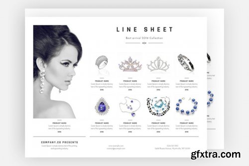 Promotional Line Sheet Flyer Templates