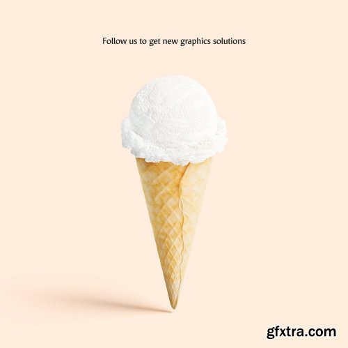 CreativeMarket - Ice Cream Cone Mockup 3656188