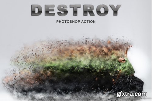 4 in 1 Dispersion Photoshop Actions Pack