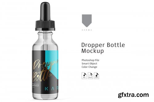 CreativeMarket - Dropper Bottle Mockup Glass 14 3662170