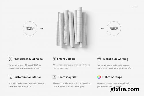 CreativeMarket - Fabric Rolls Mockup 71 FF v 6 3341104