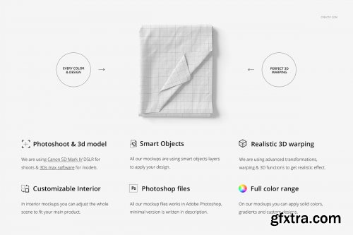 CreativeMarket - Folded Fabrics Mockup 49 FF v 6 3336465