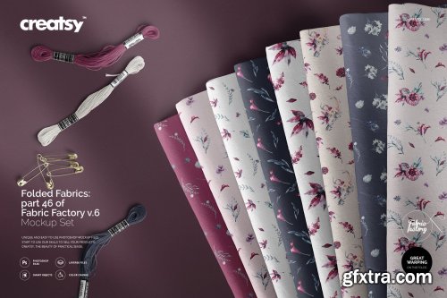 CreativeMarket - Folded Fabrics Mockup 46 FF v 6 3335437