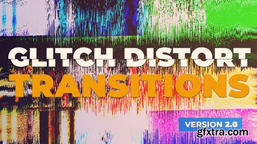 Glitch Distort Transitions v 2.0 - Premiere Pro Templates 209514